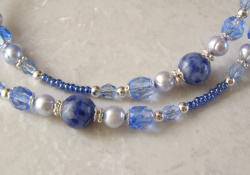 sodalite and czech glass